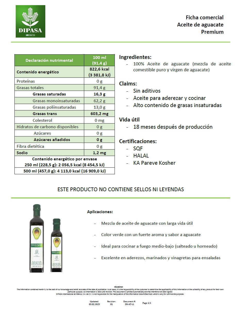 
                  
                    Aceite de Aguacate Premium 250ml
                  
                